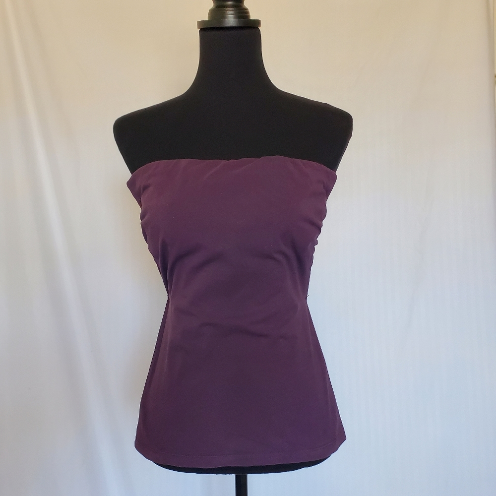 Small Mossimo Purple Ruched Tube Top
